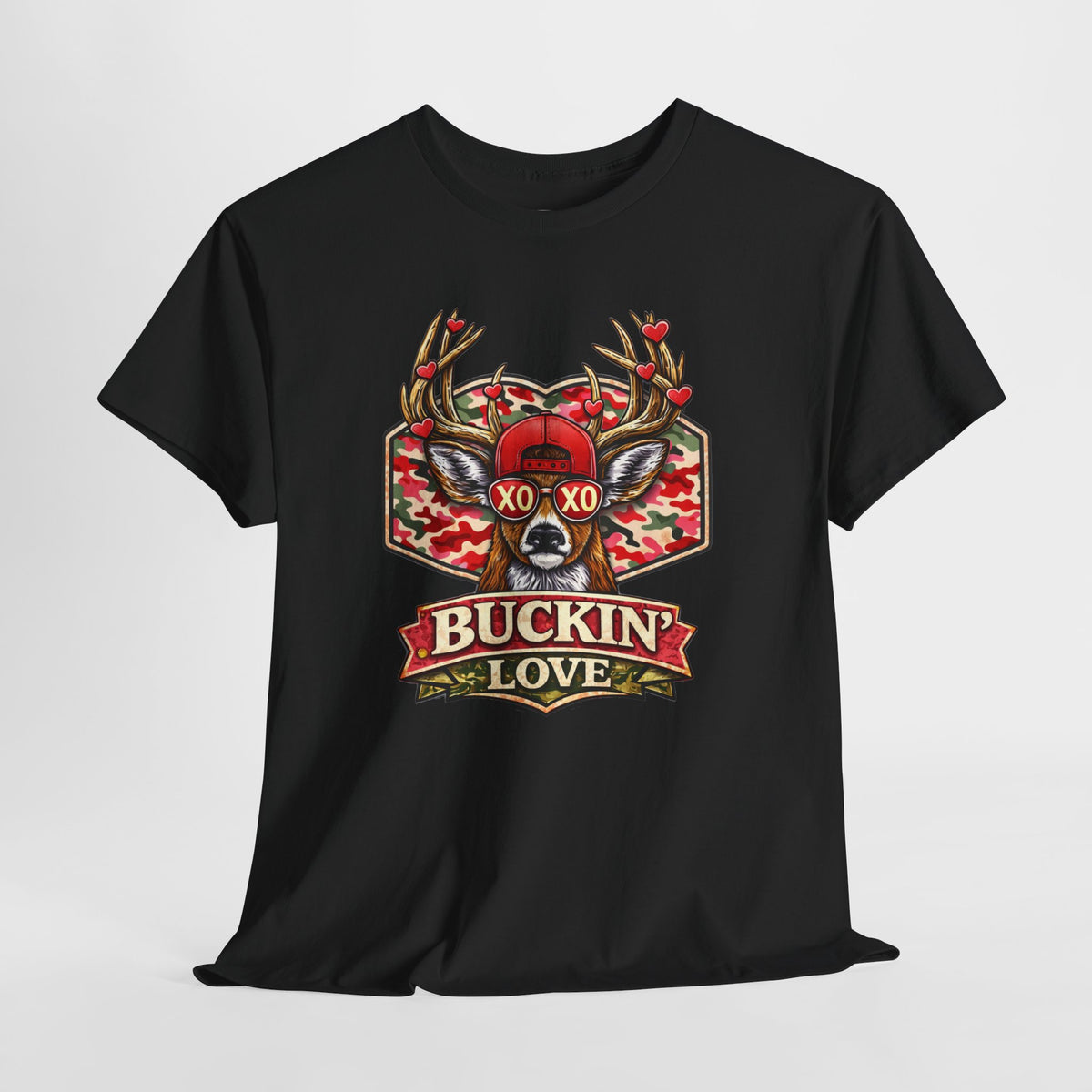 Camo Deer Valentine Shirt - XO XO shirt