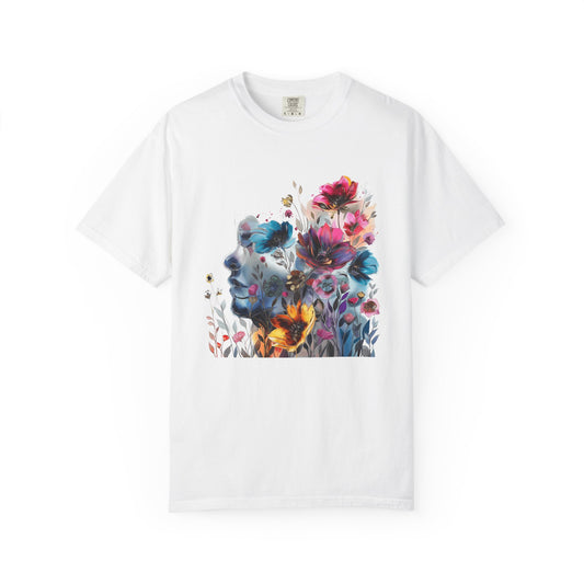 Boho Women's T-shirt | Floral Silhouette Women’s T-Shirt