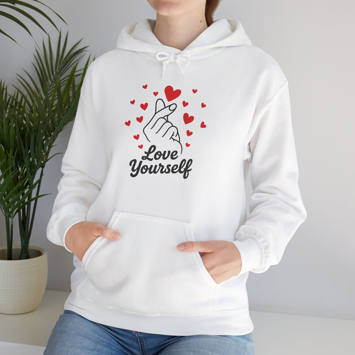 Love Yourself Hoodie – Motivational Hooded Sweatshirt