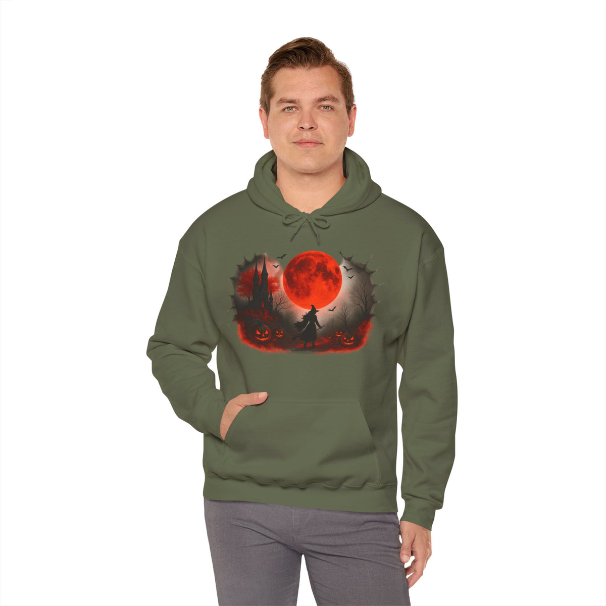 Halloween Hoodie - Cozy Fall Hooded Sweatshirt & Seasonal Gift - Halloween Witch Hoodie - Halloween Costume
