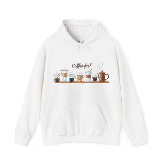 Coffee Hoodie - Unisex Coffee-Themed Hooded Sweatshirt - Cozy Sweatshirt for Coffee Lovers