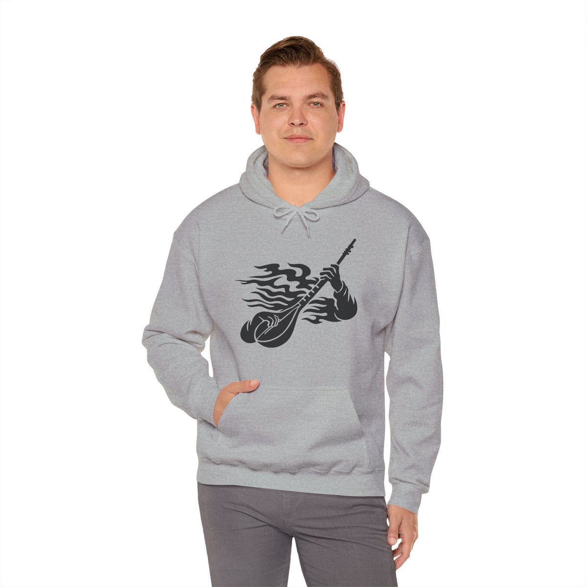 Rock and Roll Hoodie - Music Lovers Hooded Sweatshirt