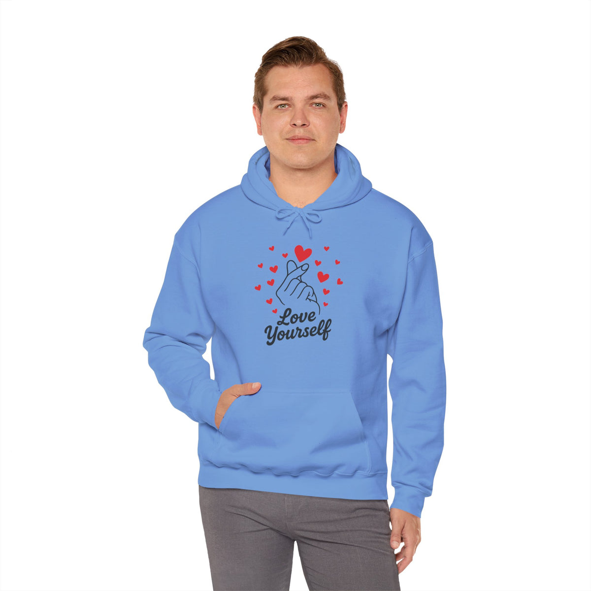 Love Yourself Hoodie – Motivational Hooded Sweatshirt
