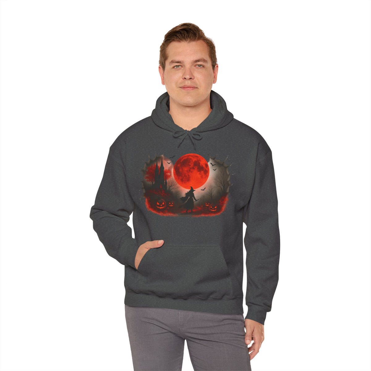Halloween Hoodie - Cozy Fall Hooded Sweatshirt & Seasonal Gift - Halloween Witch Hoodie - Halloween Costume