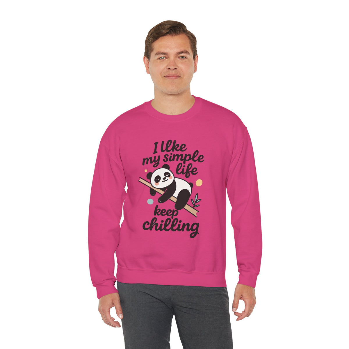 Panda Sweatshirt - Simple Life Graphic Pullover