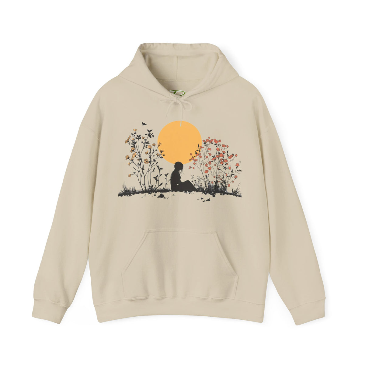 Nature Hoodie for Women - Floral Hoodie - Cozy Meditation Hoodie - Gift for Nature Lovers & Outdoor Apparel
