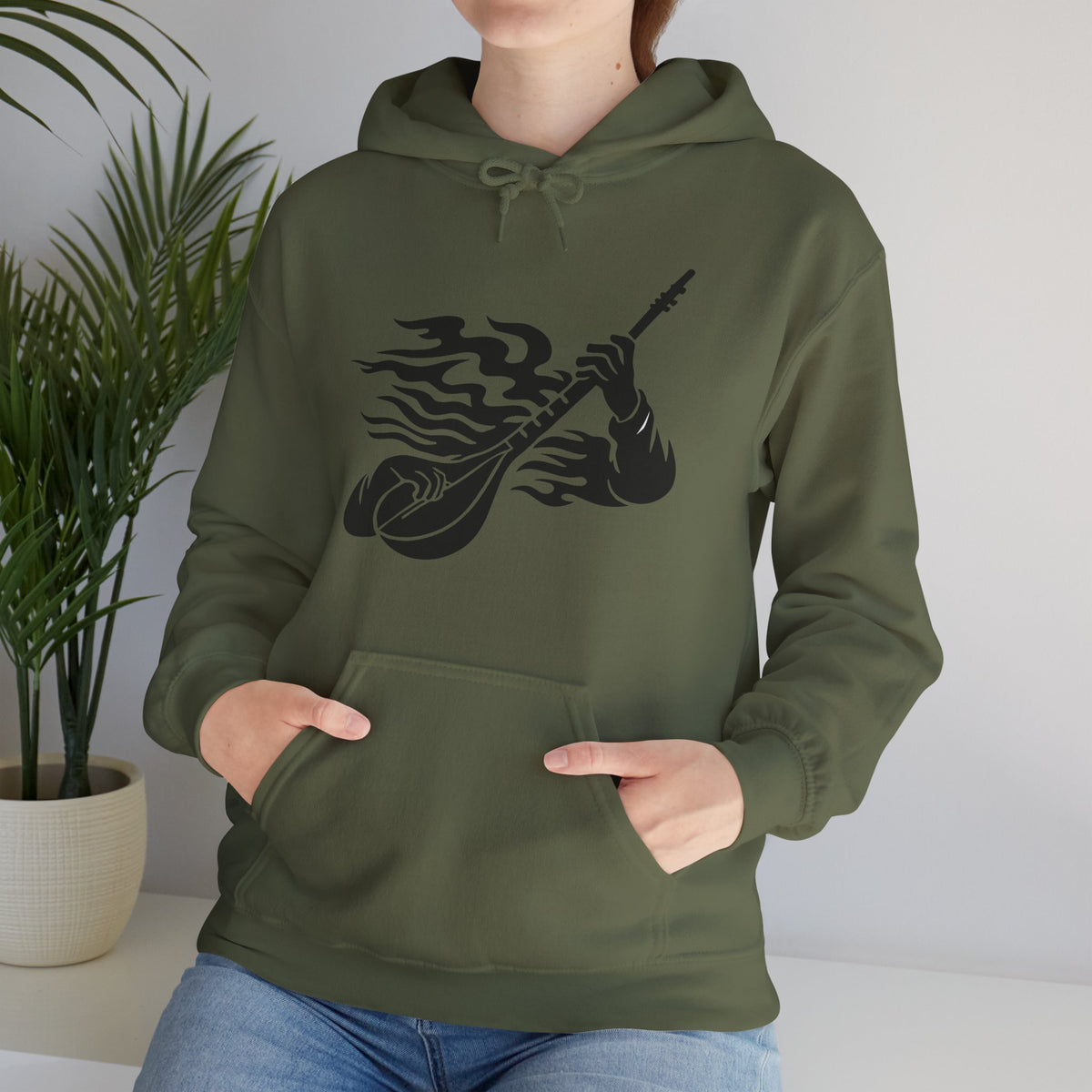 Rock and Roll Hoodie - Music Lovers Hooded Sweatshirt