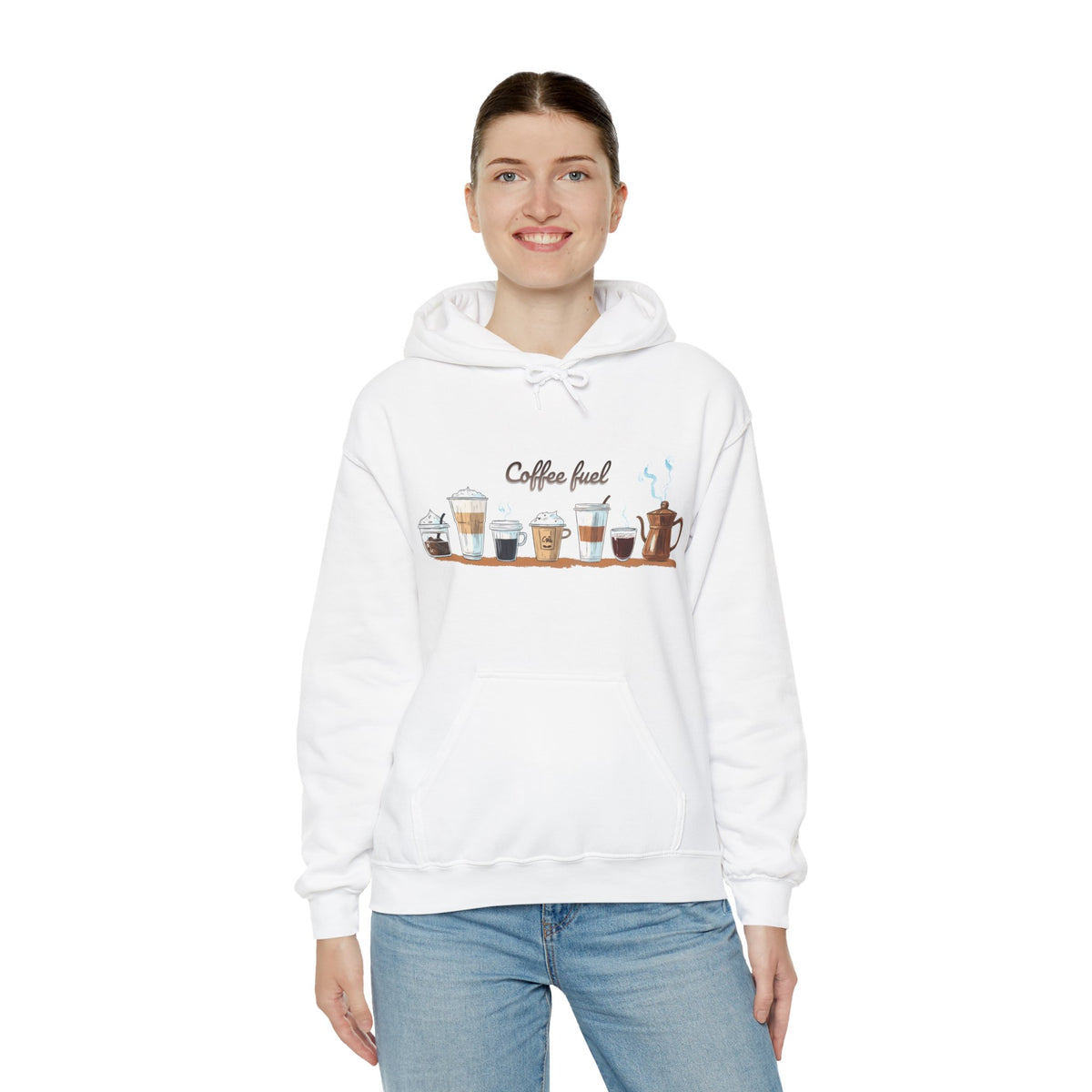 Coffee Hoodie - Unisex Coffee-Themed Hooded Sweatshirt - Cozy Sweatshirt for Coffee Lovers