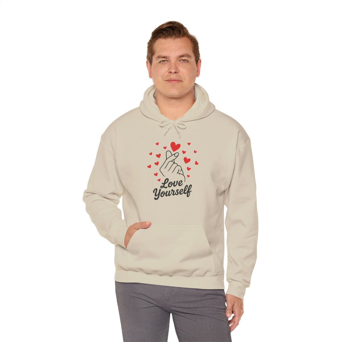 Love Yourself Hoodie – Motivational Hooded Sweatshirt