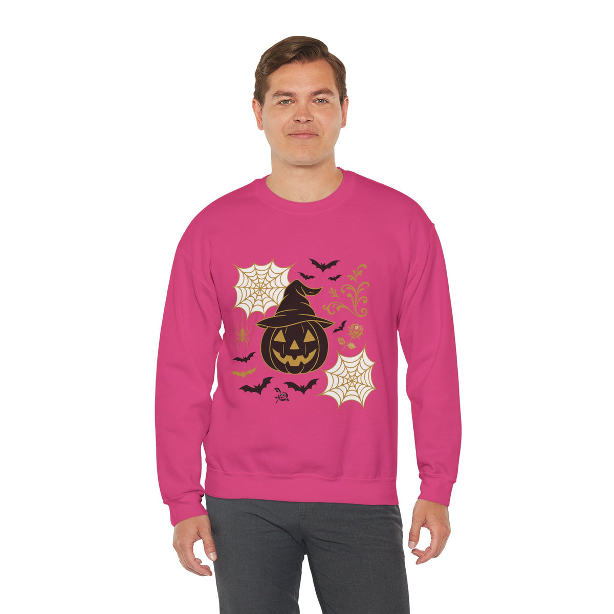 Halloween Pumpkin Sweatshirt – Spooky Crewneck - Halloween Sweatshirt - Cozy Fall Sweater & Seasonal Gift