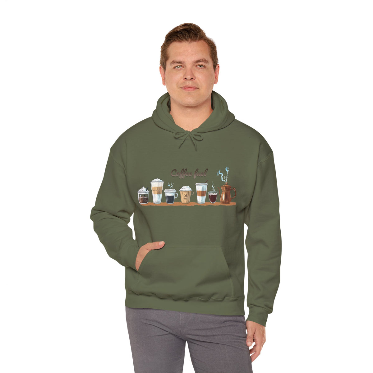 Coffee Hoodie - Unisex Coffee-Themed Hooded Sweatshirt - Cozy Sweatshirt for Coffee Lovers