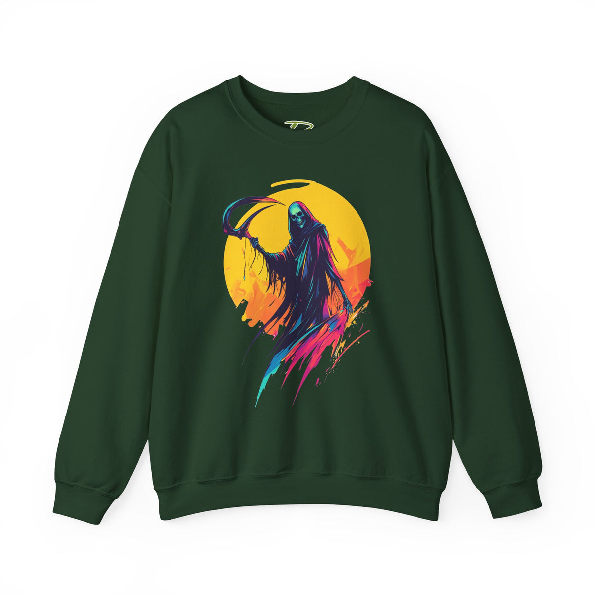 Grim Reaper Halloween Sweatshirt – Spooky Crewneck - Cozy Fall Outfit
