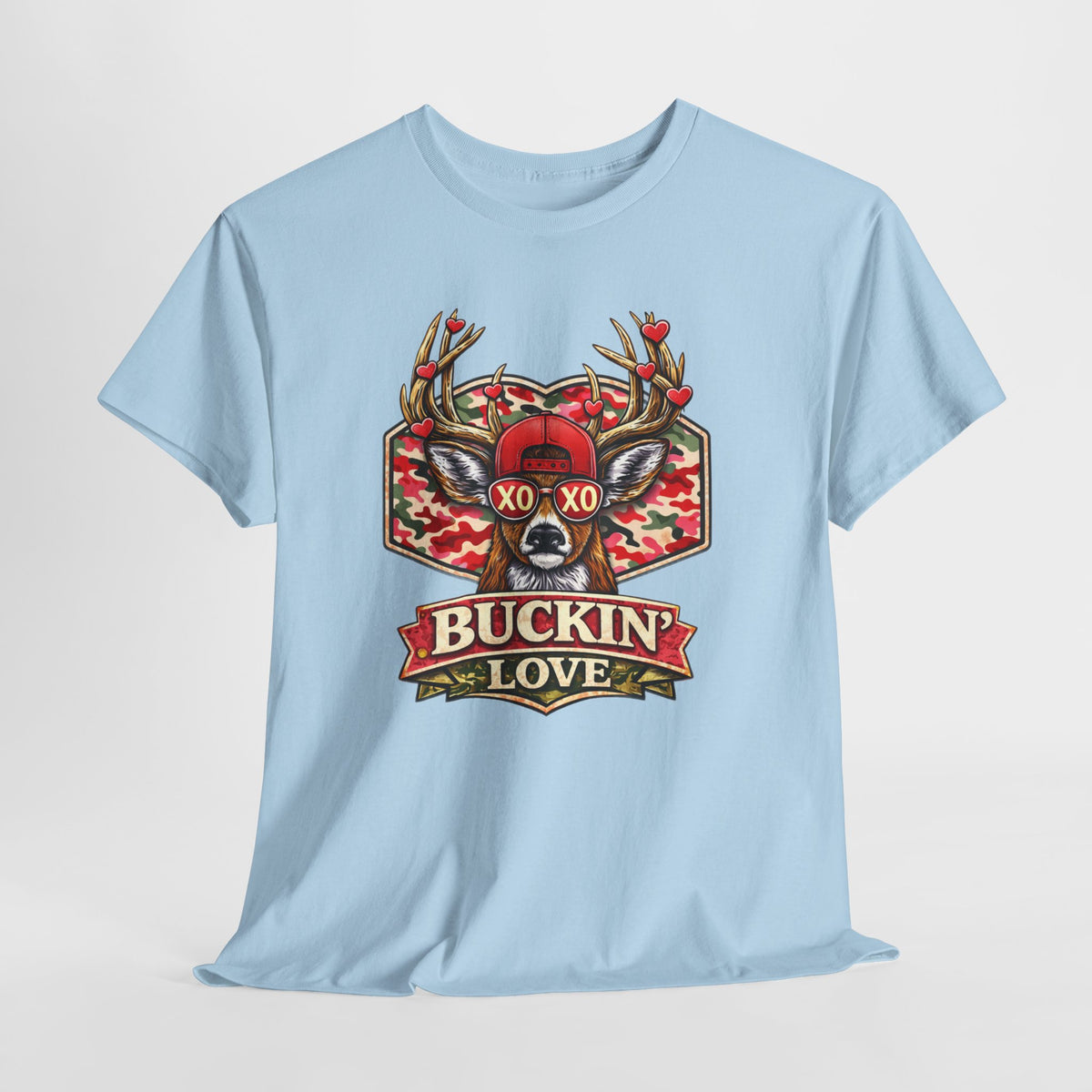 Camo Deer Valentine Shirt - XO XO shirt