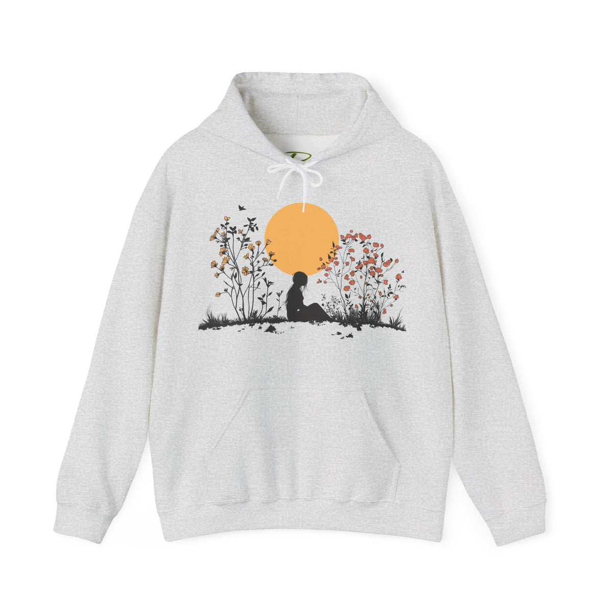 Nature Hoodie for Women - Floral Hoodie - Cozy Meditation Hoodie - Gift for Nature Lovers & Outdoor Apparel