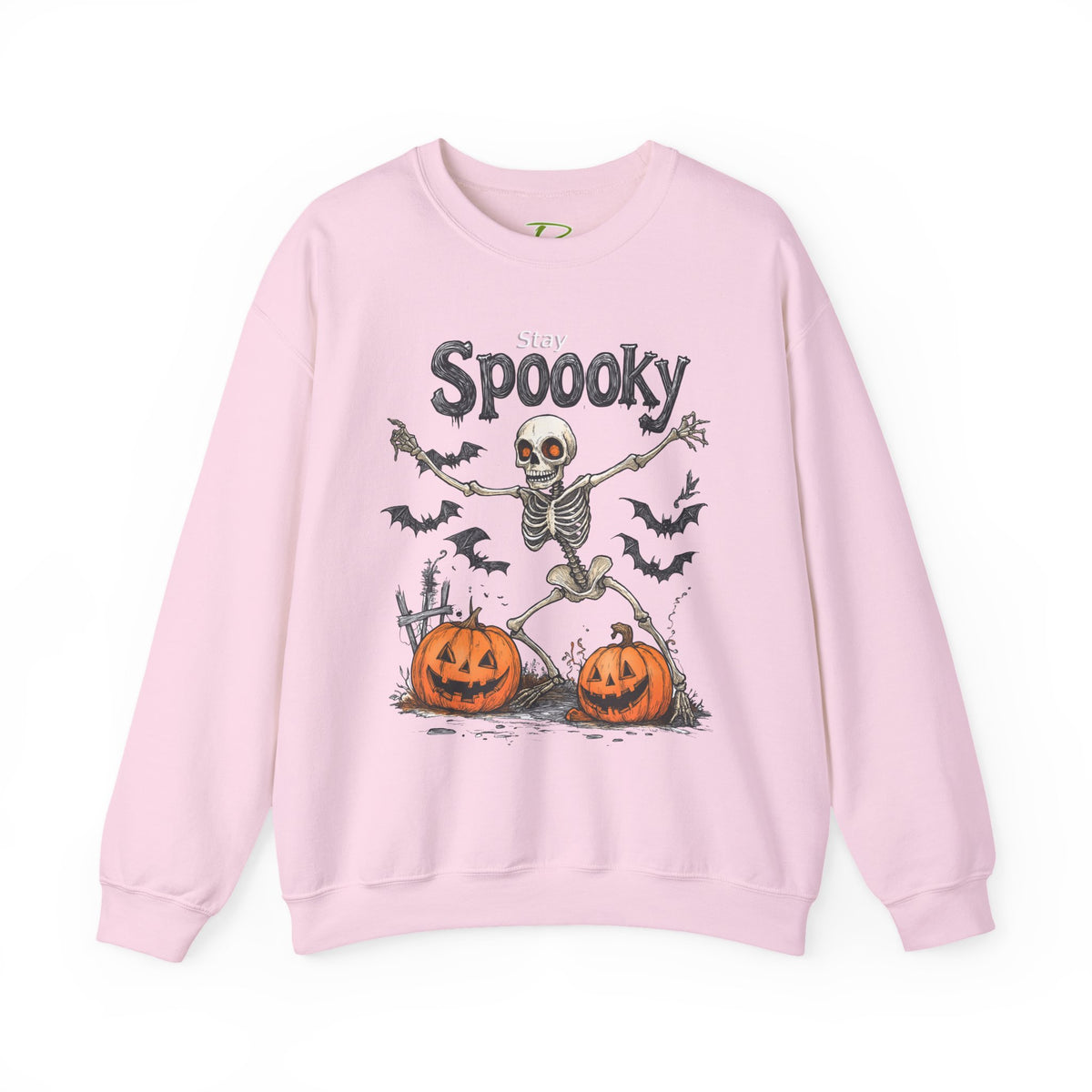 Halloween Sweatshirt - Spooky Skeleton Halloween Sweatshirt – Unisex Crewneck, Cozy Fall Sweater & Halloween Gift - Halloween Costume