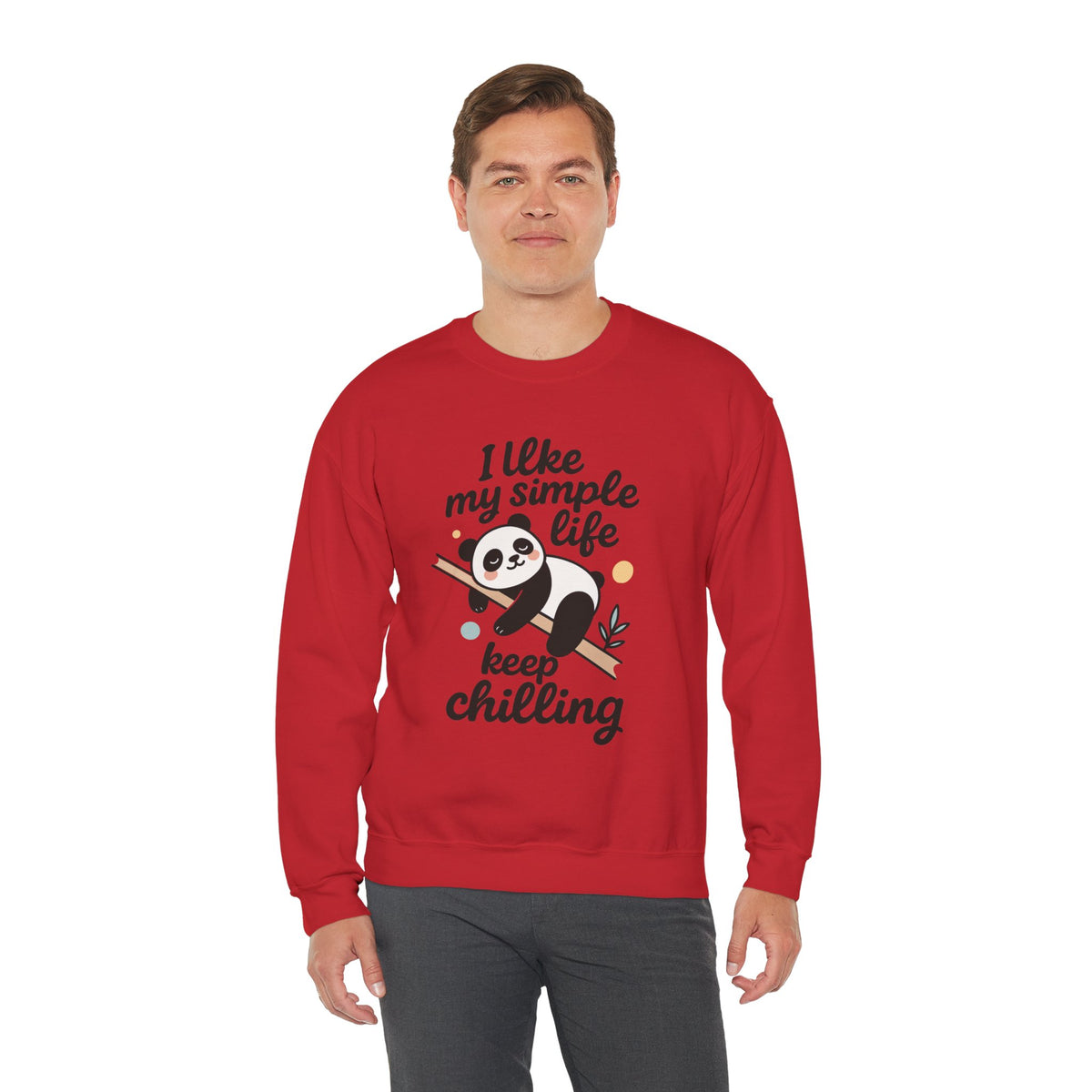 Panda Sweatshirt - Simple Life Graphic Pullover