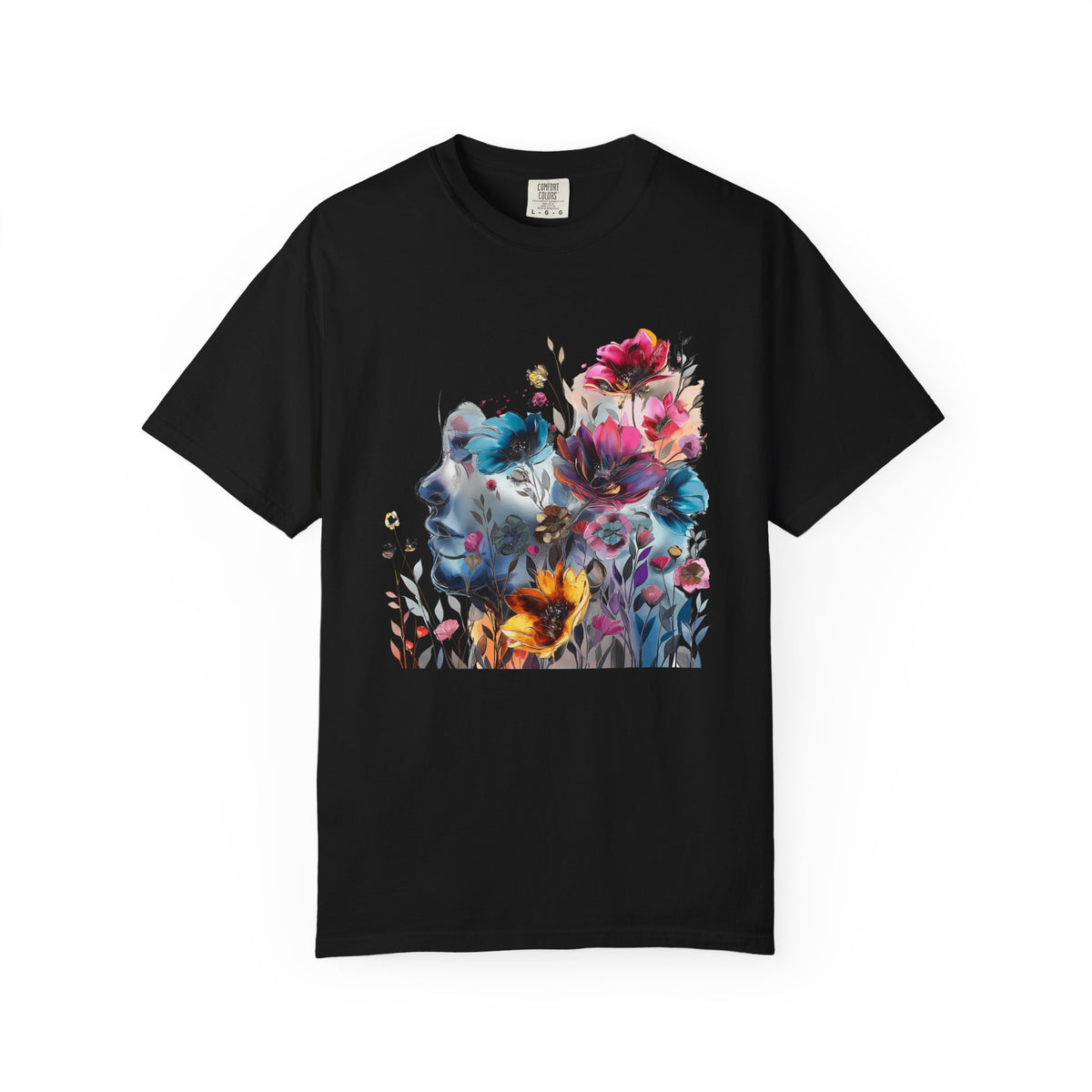 Boho Women's T-shirt | Floral Silhouette Women’s T-Shirt