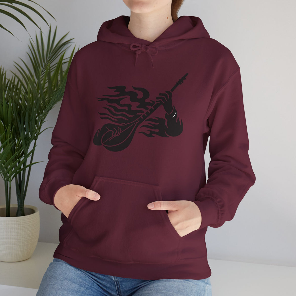 Rock and Roll Hoodie - Music Lovers Hooded Sweatshirt