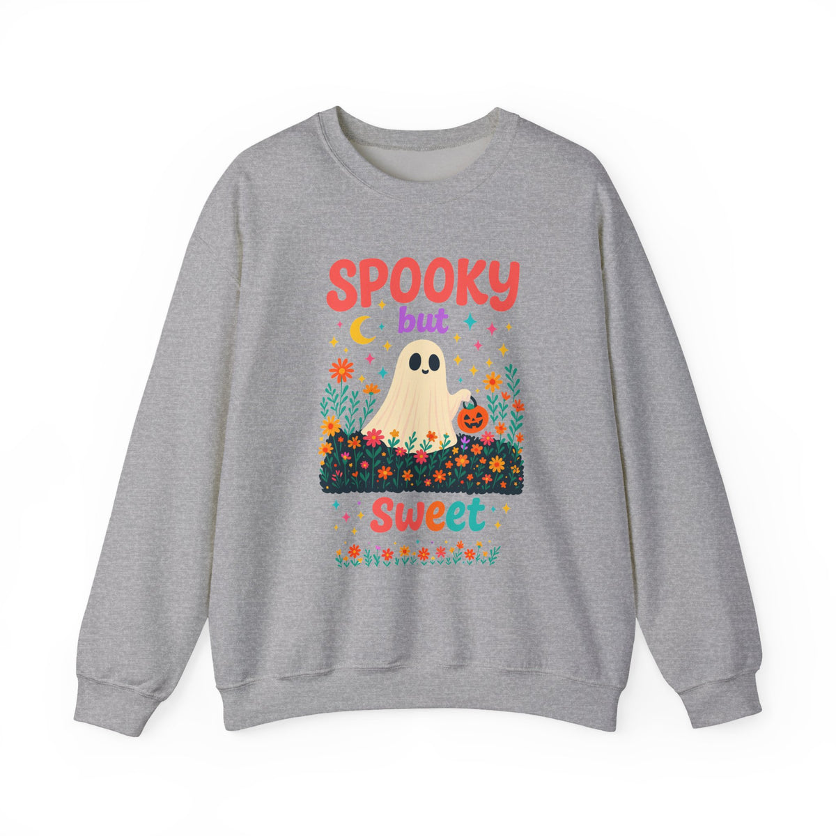 Spooky but Sweet Halloween Sweatshirt – Cute Fall Crewneck