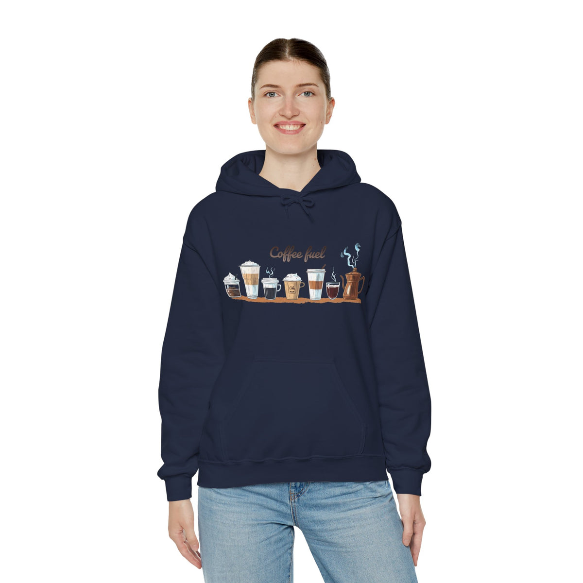 Coffee Hoodie - Unisex Coffee-Themed Hooded Sweatshirt - Cozy Sweatshirt for Coffee Lovers