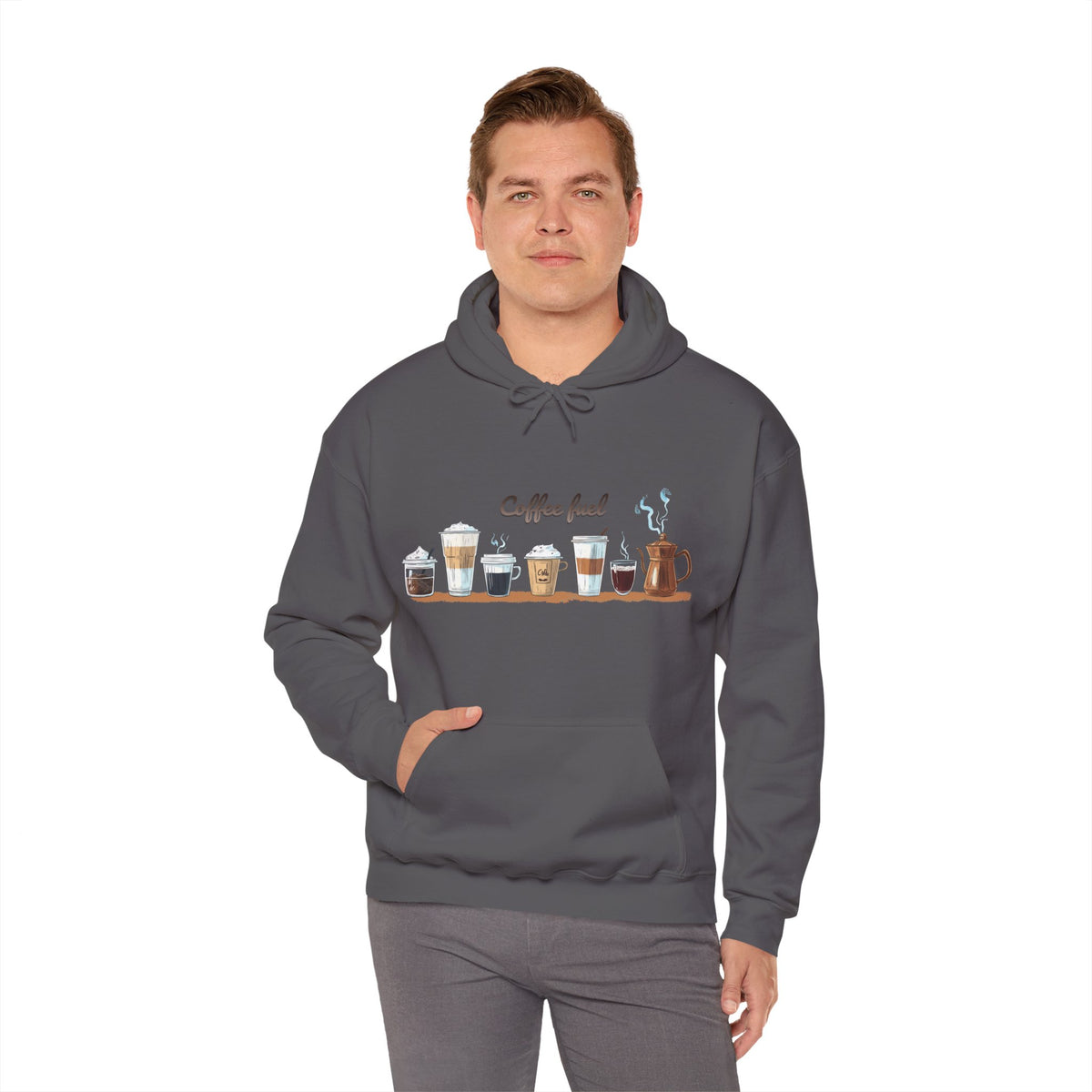 Coffee Hoodie - Unisex Coffee-Themed Hooded Sweatshirt - Cozy Sweatshirt for Coffee Lovers