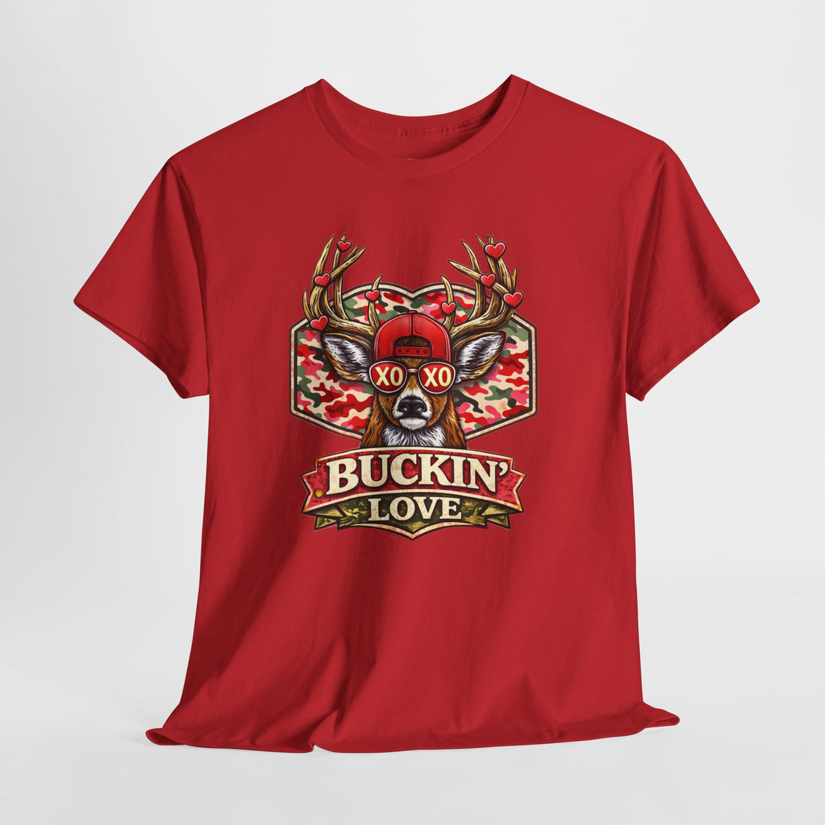 Camo Deer Valentine Shirt - XO XO shirt