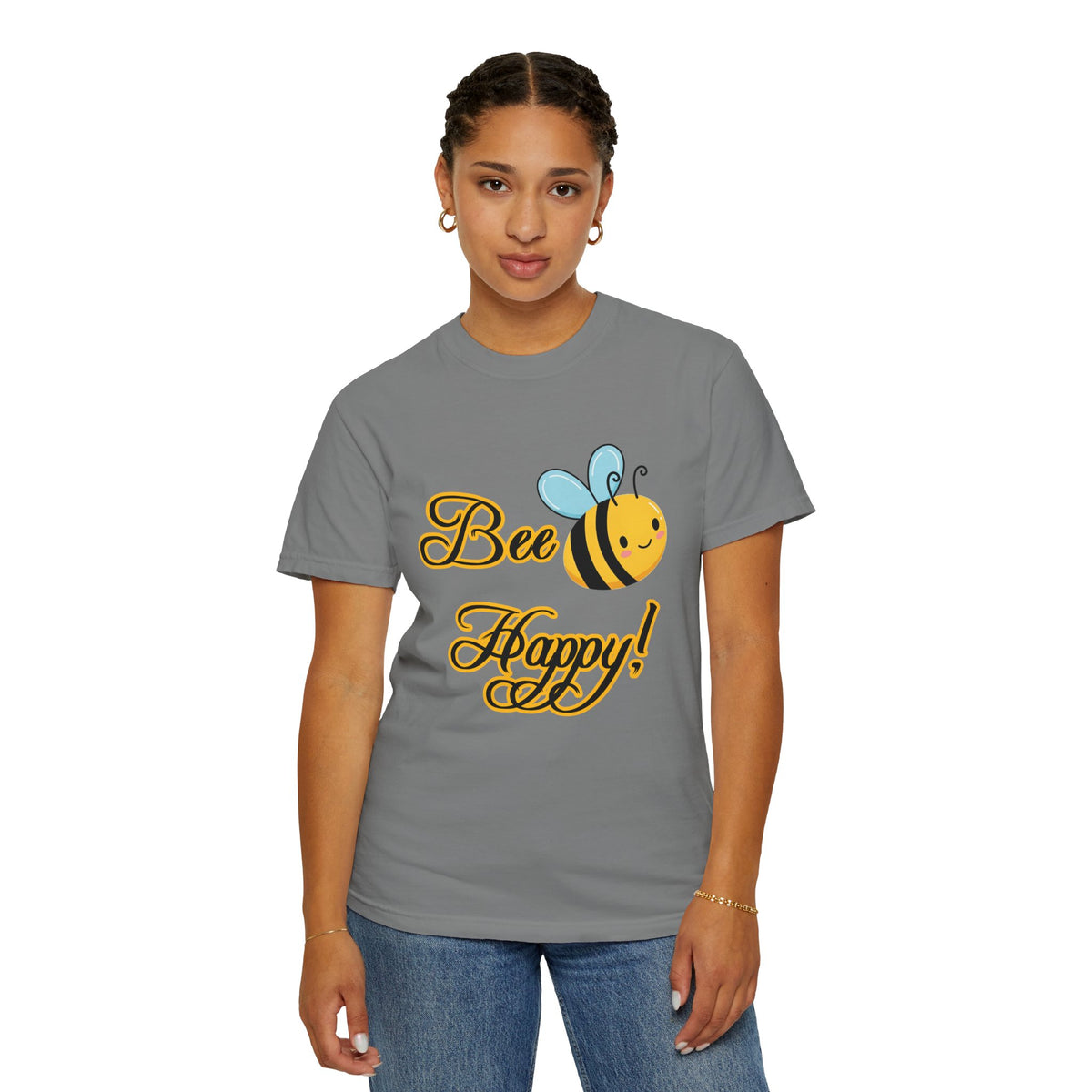 Bee Happy T-shirt | Cute Graphic Tee for Nature Lovers