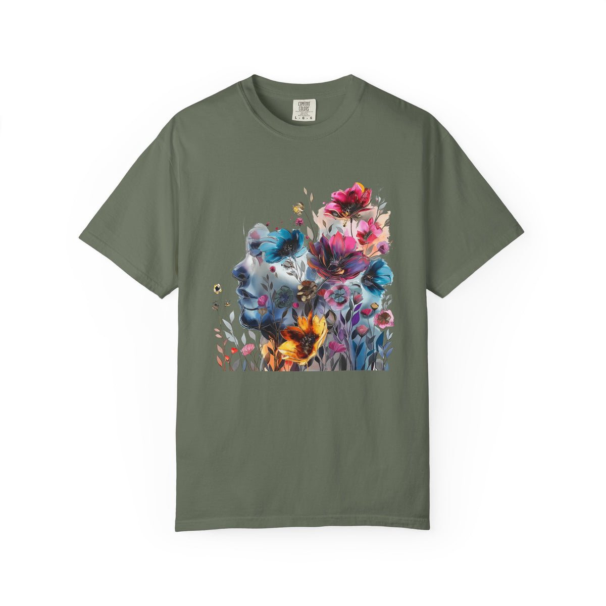 Boho Women's T-shirt | Floral Silhouette Women’s T-Shirt