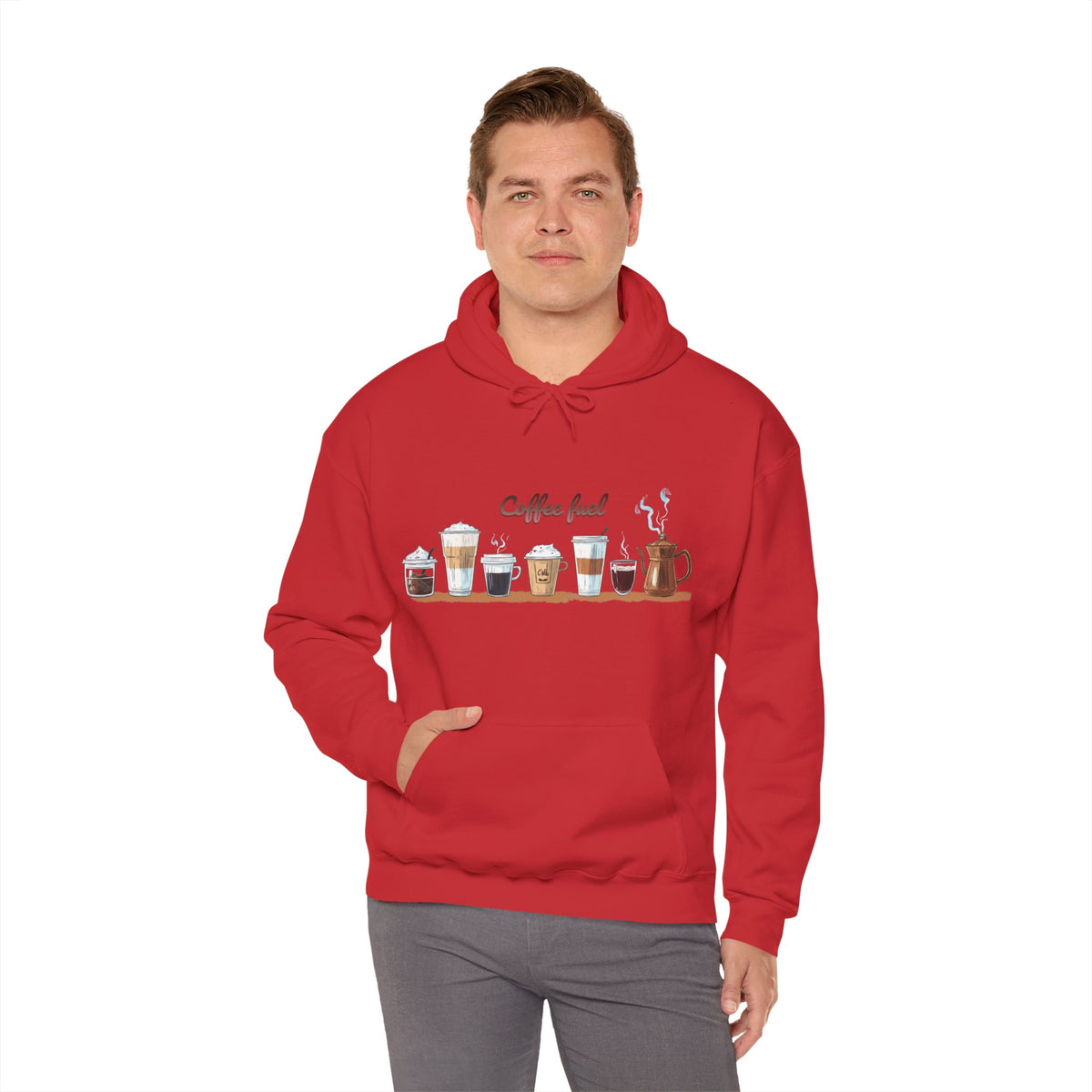 Coffee Hoodie - Unisex Coffee-Themed Hooded Sweatshirt - Cozy Sweatshirt for Coffee Lovers