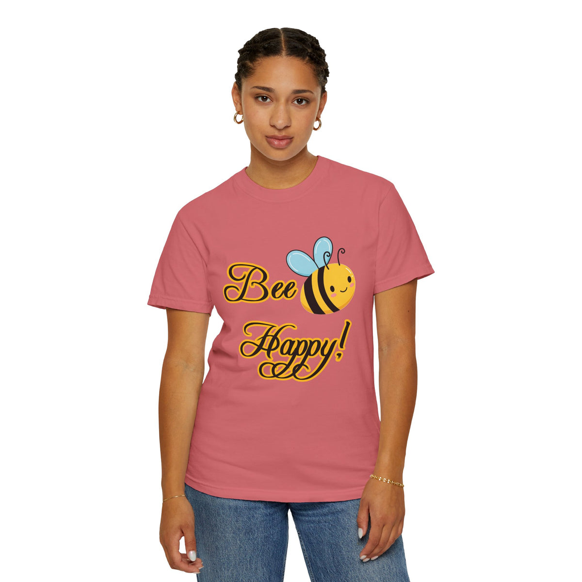 Bee Happy T-shirt | Cute Graphic Tee for Nature Lovers