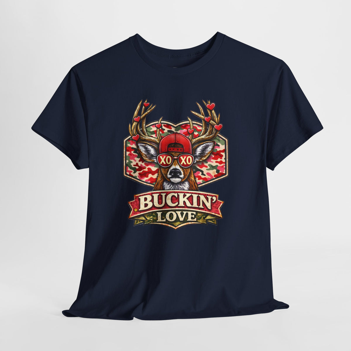Camo Deer Valentine Shirt - XO XO shirt