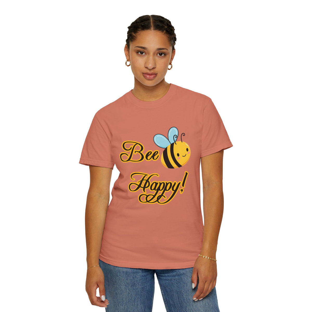 Bee Happy T-shirt | Cute Graphic Tee for Nature Lovers