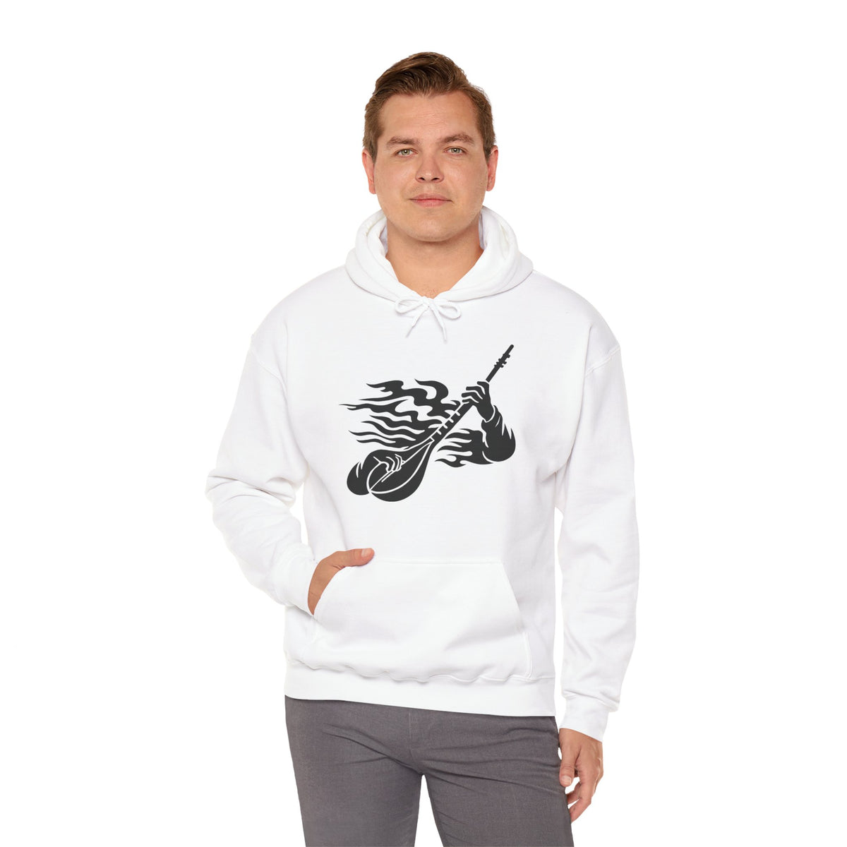Rock and Roll Hoodie - Music Lovers Hooded Sweatshirt