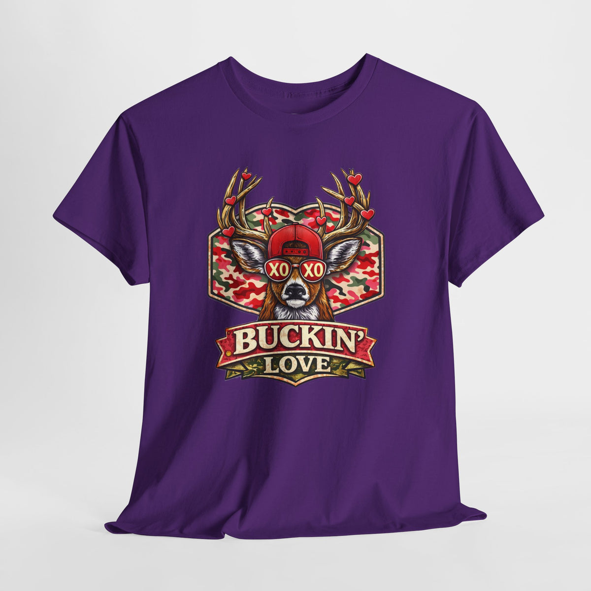 Camo Deer Valentine Shirt - XO XO shirt
