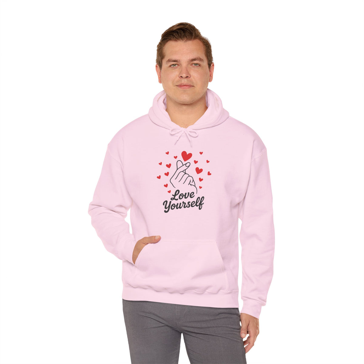 Love Yourself Hoodie – Motivational Hooded Sweatshirt