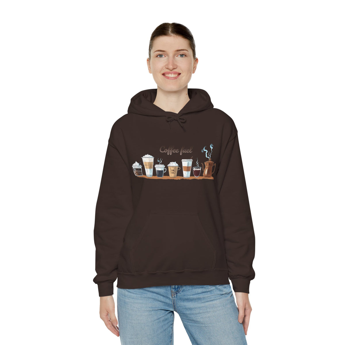 Coffee Hoodie - Unisex Coffee-Themed Hooded Sweatshirt - Cozy Sweatshirt for Coffee Lovers