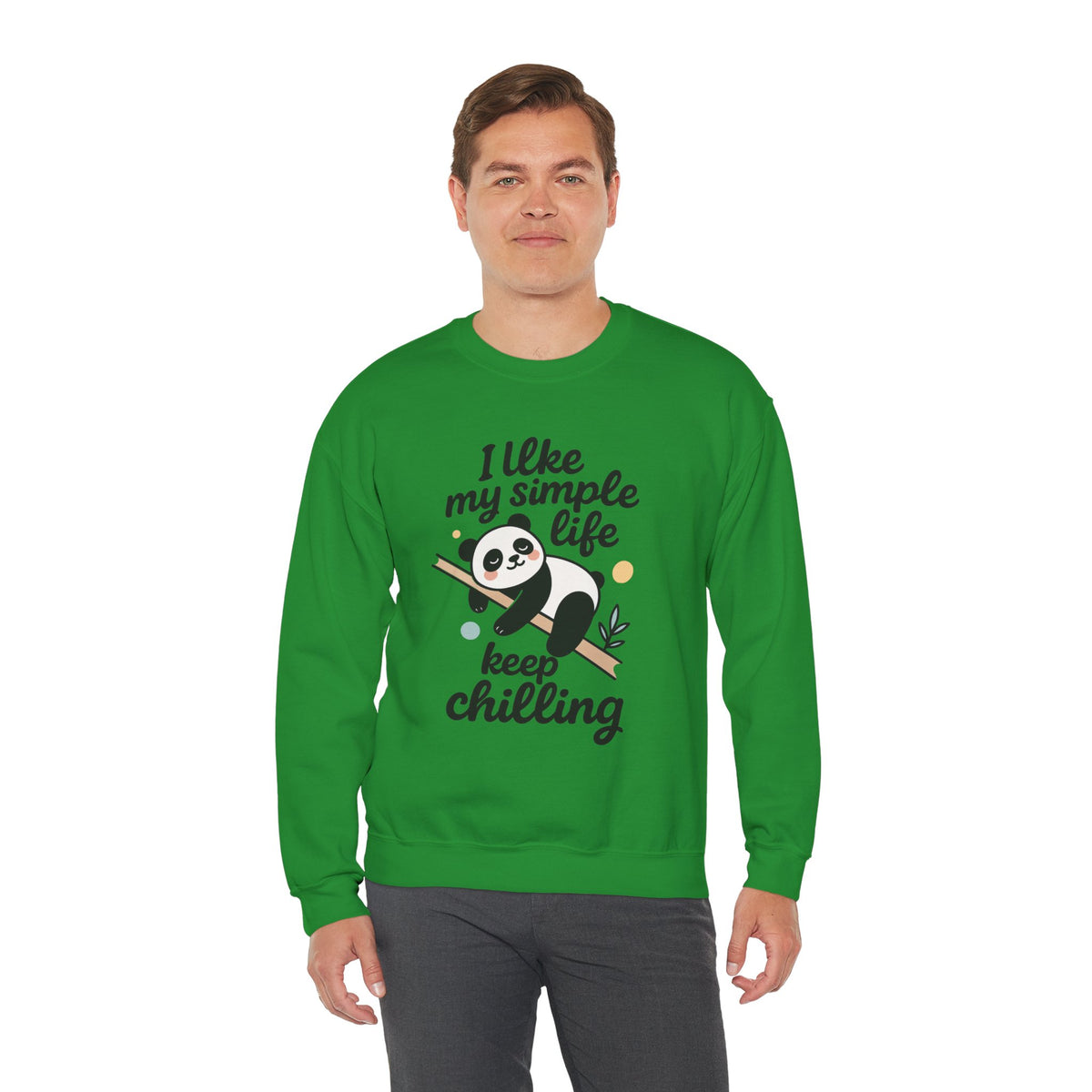 Panda Sweatshirt - Simple Life Graphic Pullover