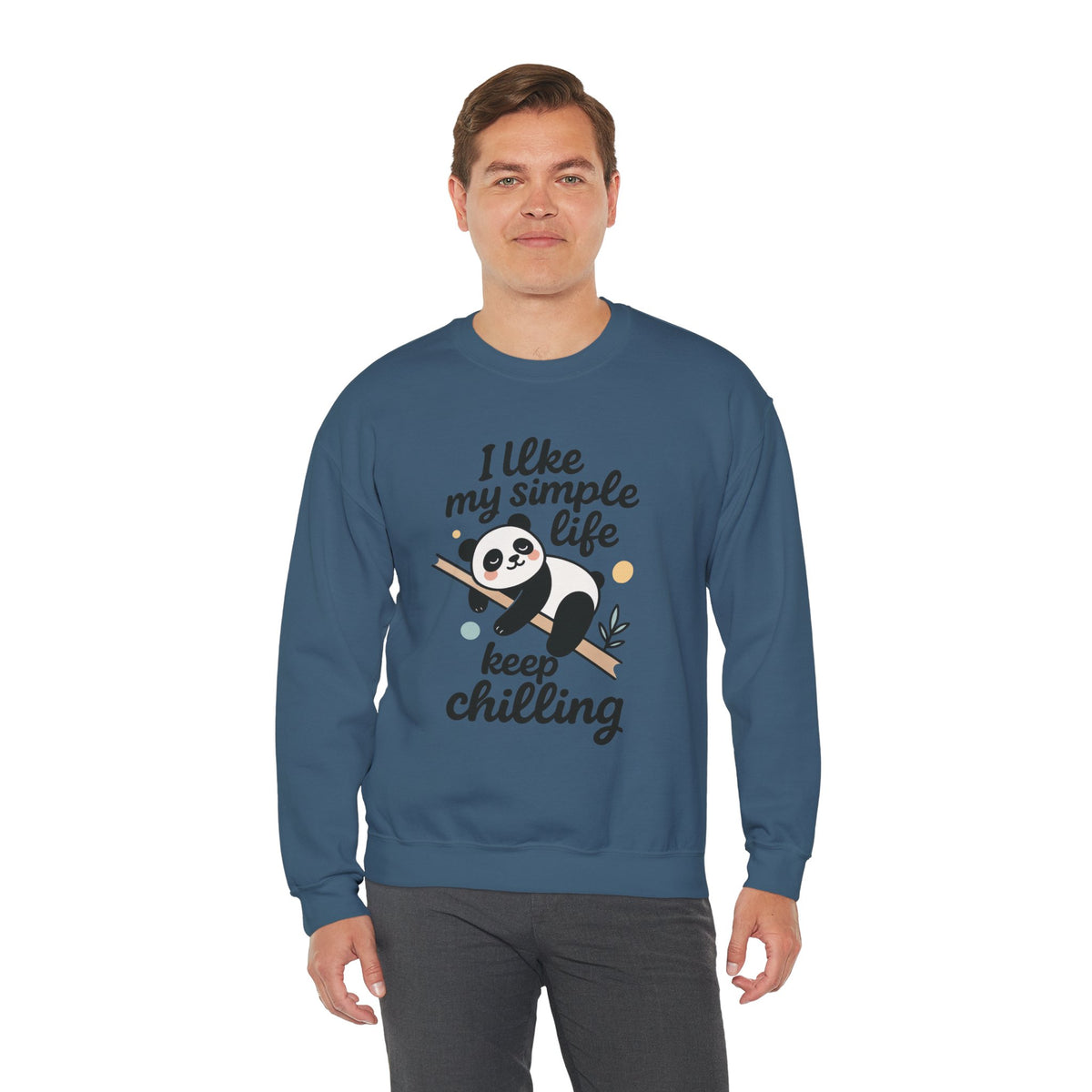 Panda Sweatshirt - Simple Life Graphic Pullover