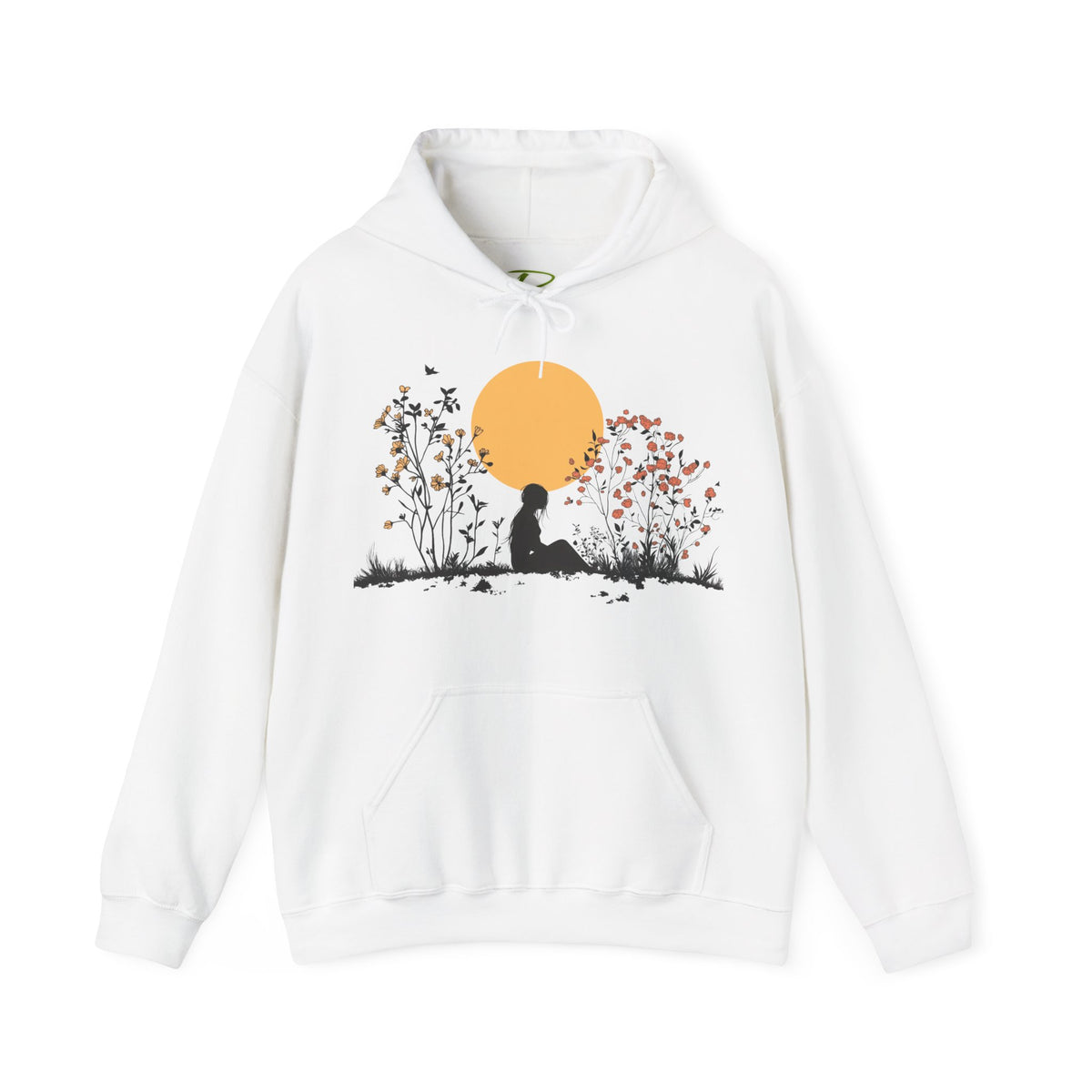 Nature Hoodie for Women - Floral Hoodie - Cozy Meditation Hoodie - Gift for Nature Lovers & Outdoor Apparel