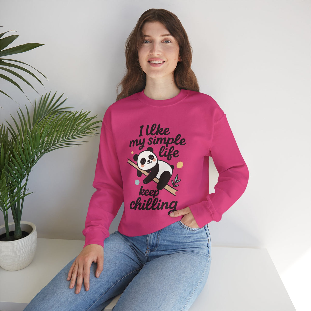 Panda Sweatshirt - Simple Life Graphic Pullover