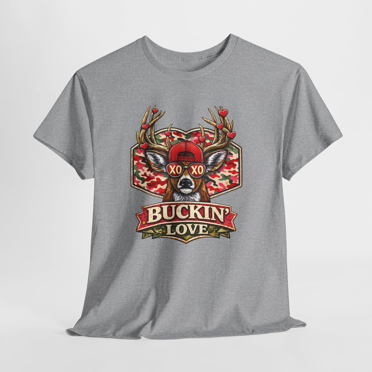 Camo Deer Valentine Shirt - XO XO shirt