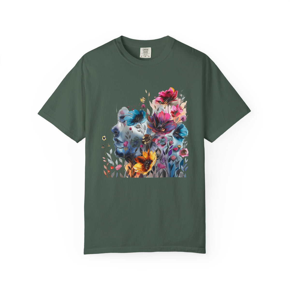 Boho Women's T-shirt | Floral Silhouette Women’s T-Shirt