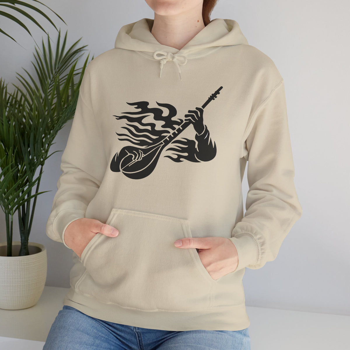 Rock and Roll Hoodie - Music Lovers Hooded Sweatshirt