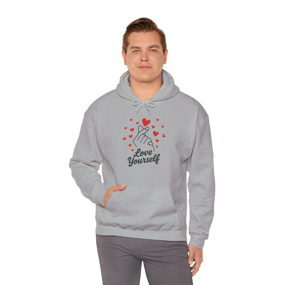 Love Yourself Hoodie – Motivational Hooded Sweatshirt