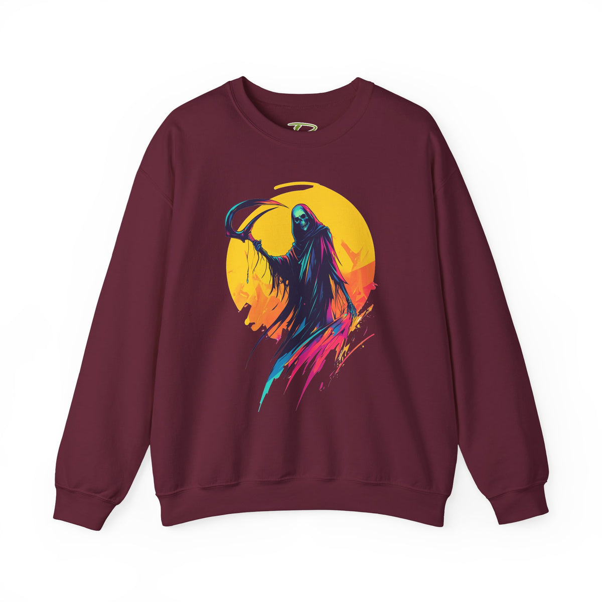 Grim Reaper Halloween Sweatshirt – Spooky Crewneck - Cozy Fall Outfit