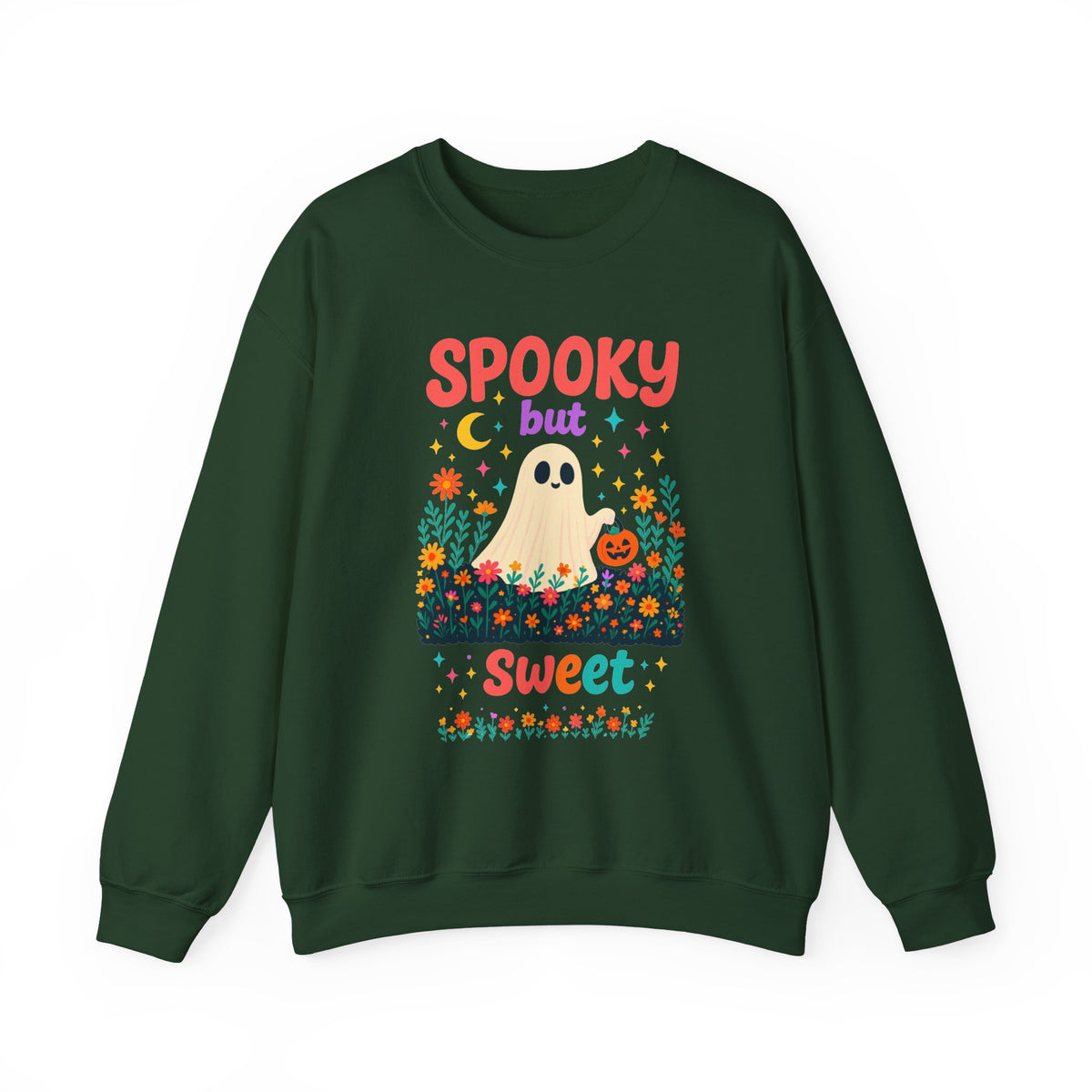 Spooky but Sweet Halloween Sweatshirt – Cute Fall Crewneck