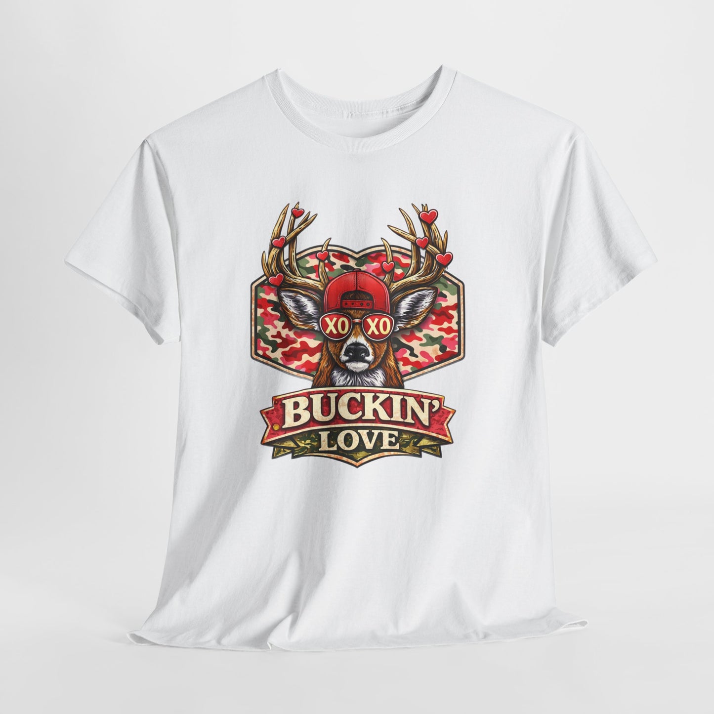 Camo Deer Valentine Shirt - XO XO shirt