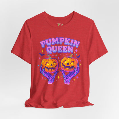Pumpkin Queen Halloween T-Shirt - Lightweight fabric Tee - Cute Fall Graphic Tee - Spooky Season Outfit