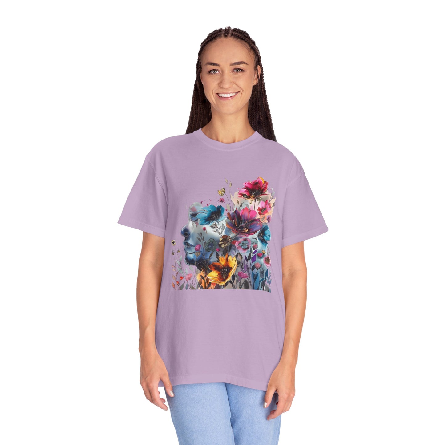 Boho Women's T-shirt | Floral Silhouette Women’s T-Shirt