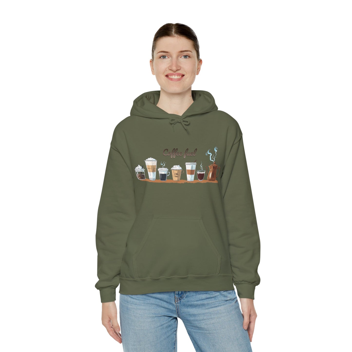Coffee Hoodie - Unisex Coffee-Themed Hooded Sweatshirt - Cozy Sweatshirt for Coffee Lovers